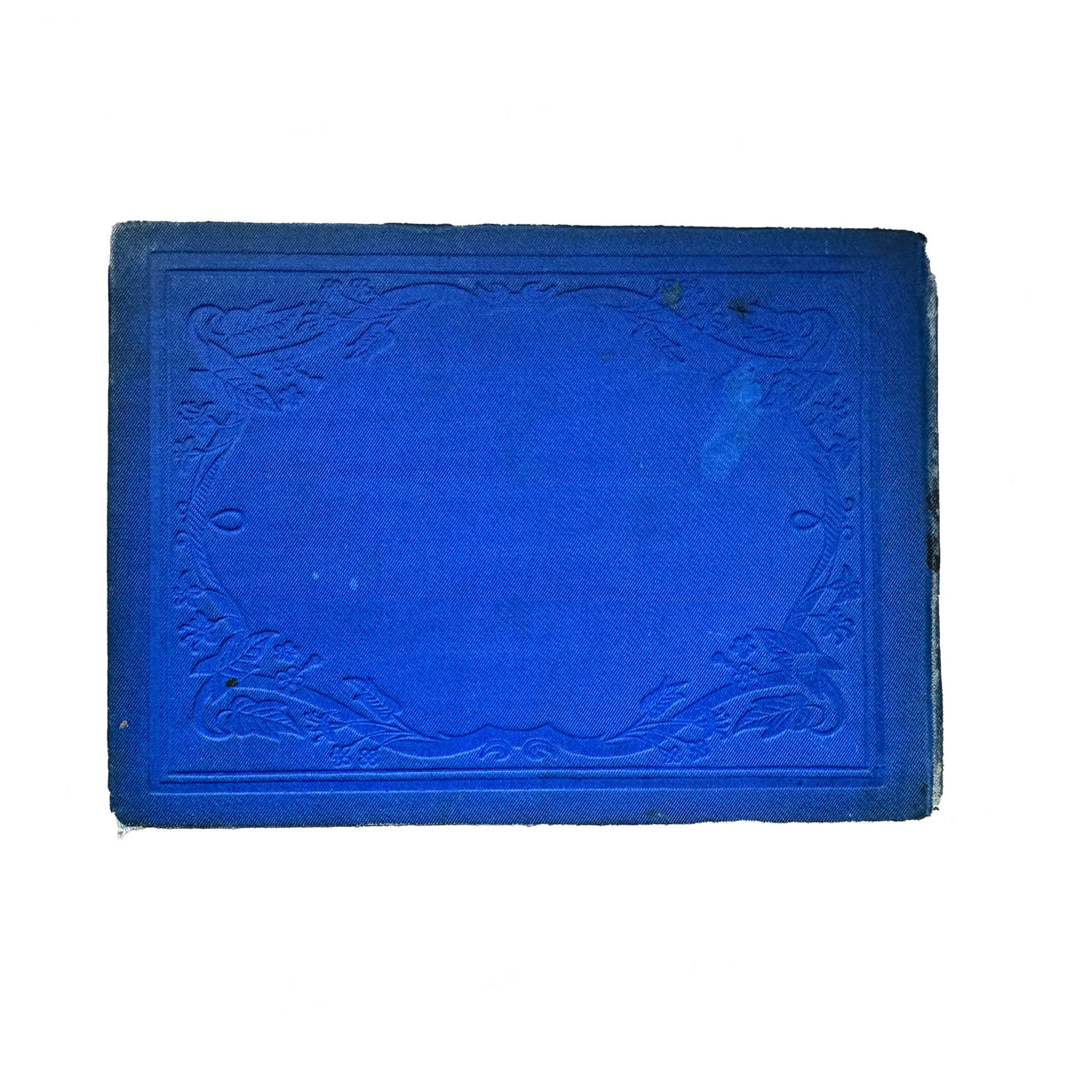 blue landscape cover of a book on white background