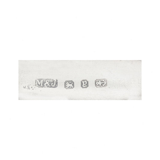 silver hallmark engraving from brooch