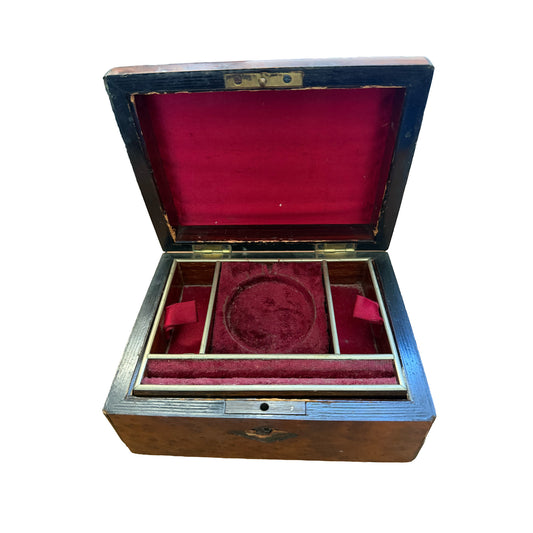 Antique Victorian Pocket Watch Valet & Dressing Box