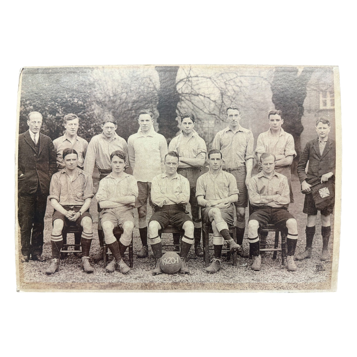 Antique Football Team Photograph Dated 1920-21