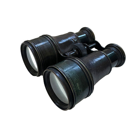 Vintage-style binoculars on a white background