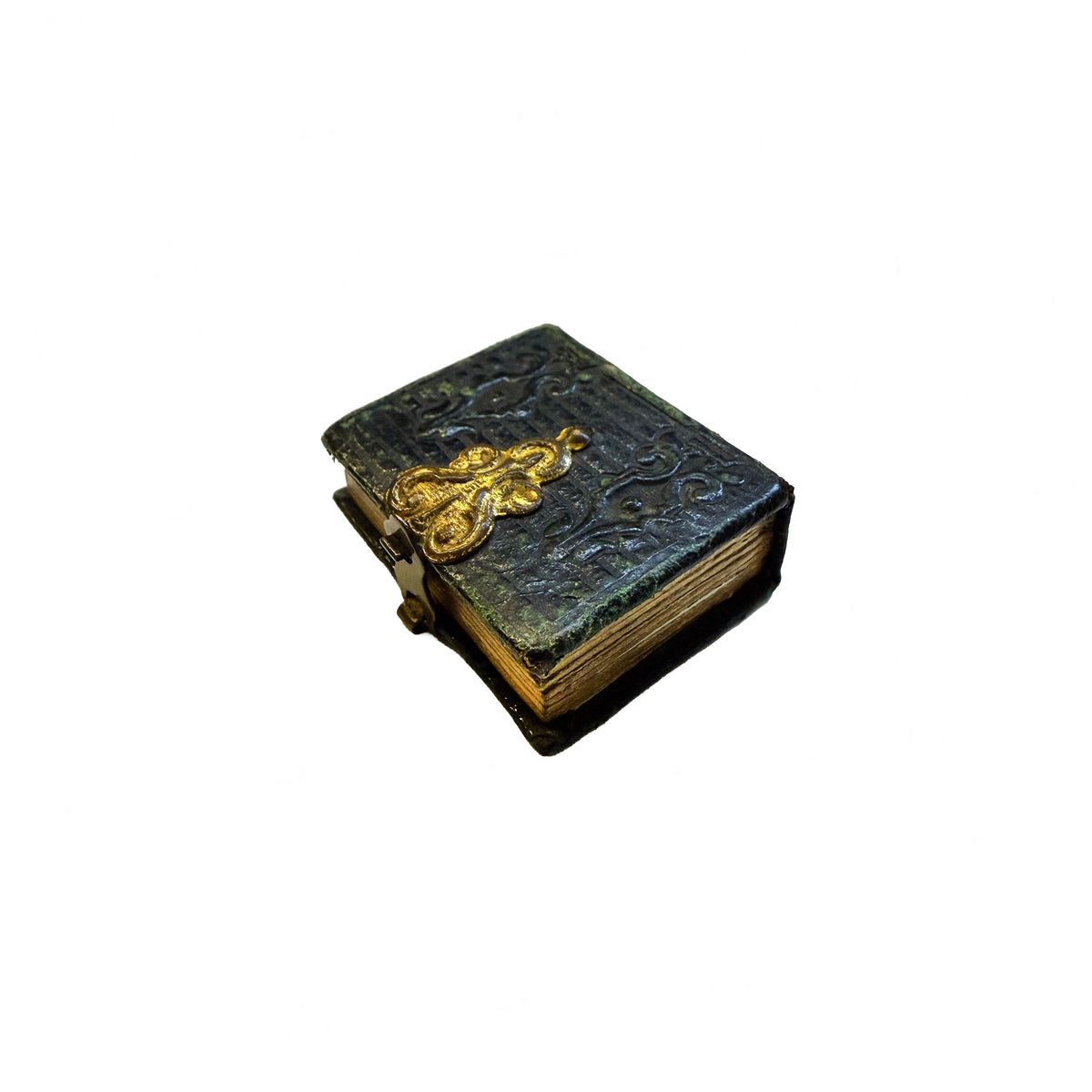 Victorian Miniature Leather Portrait Album Circa 1865