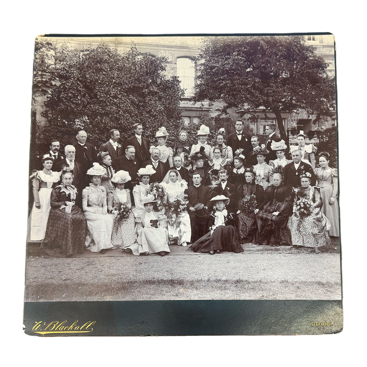 Victorian Wedding Group Portrait Photograph from the 1890s