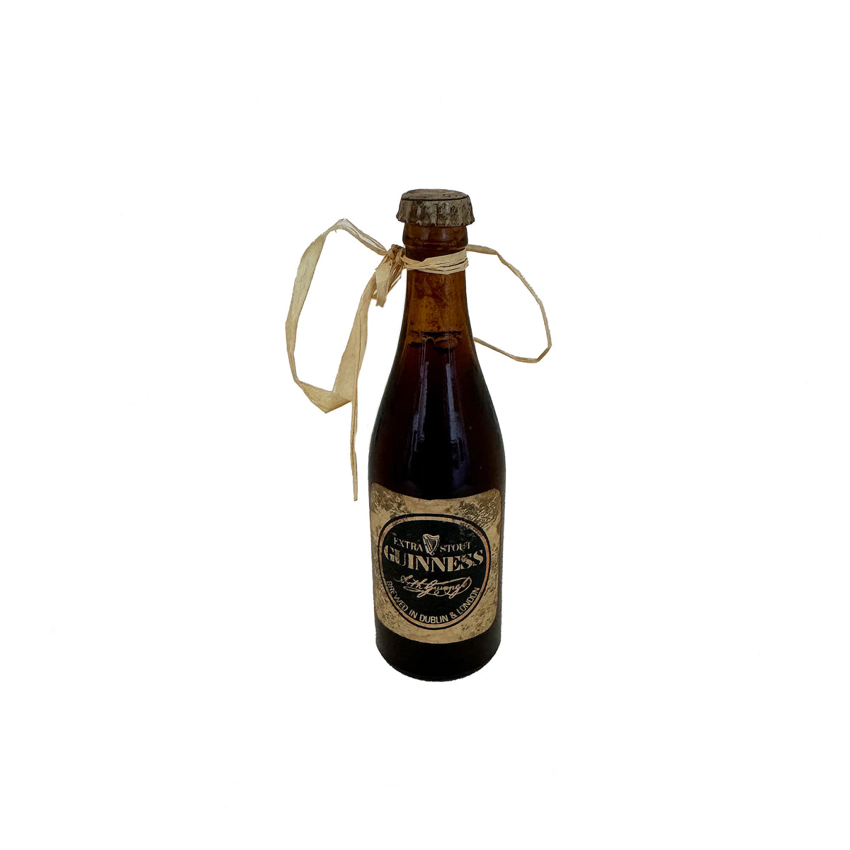 Guinness tiny bottle with label