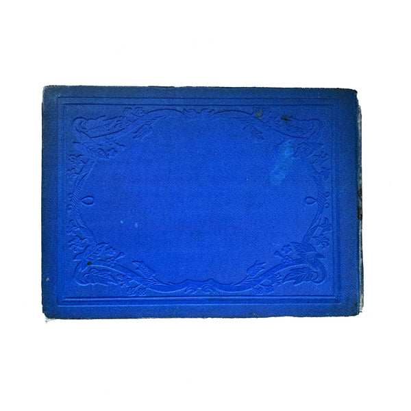 blue landscape cover of a book on white background 