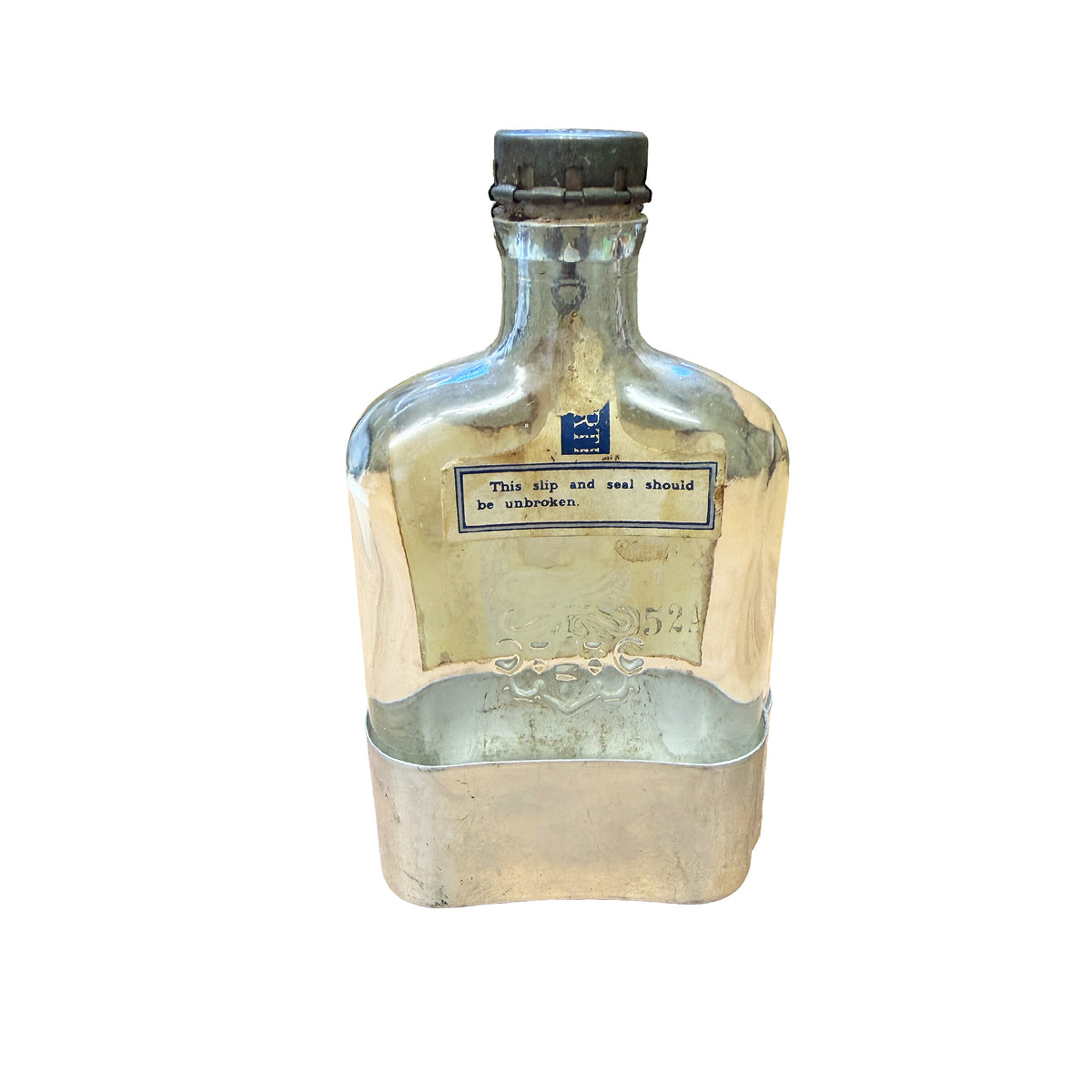 Vintage J&F Martell Very Old Pale Cognac Flask & Cup from the 1920s-1930s