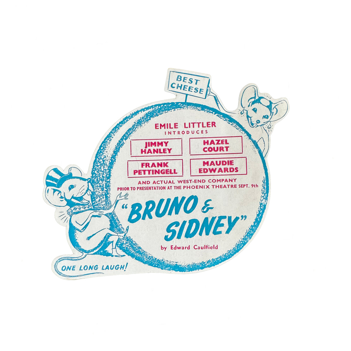 bruno and Sidney mouse blue pink advertisement