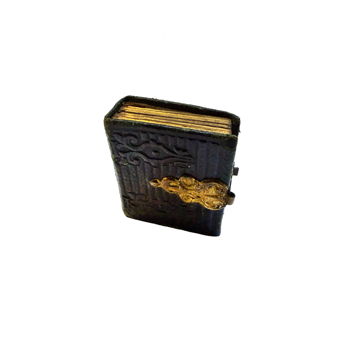 Victorian Miniature Leather Portrait Album Circa 1865