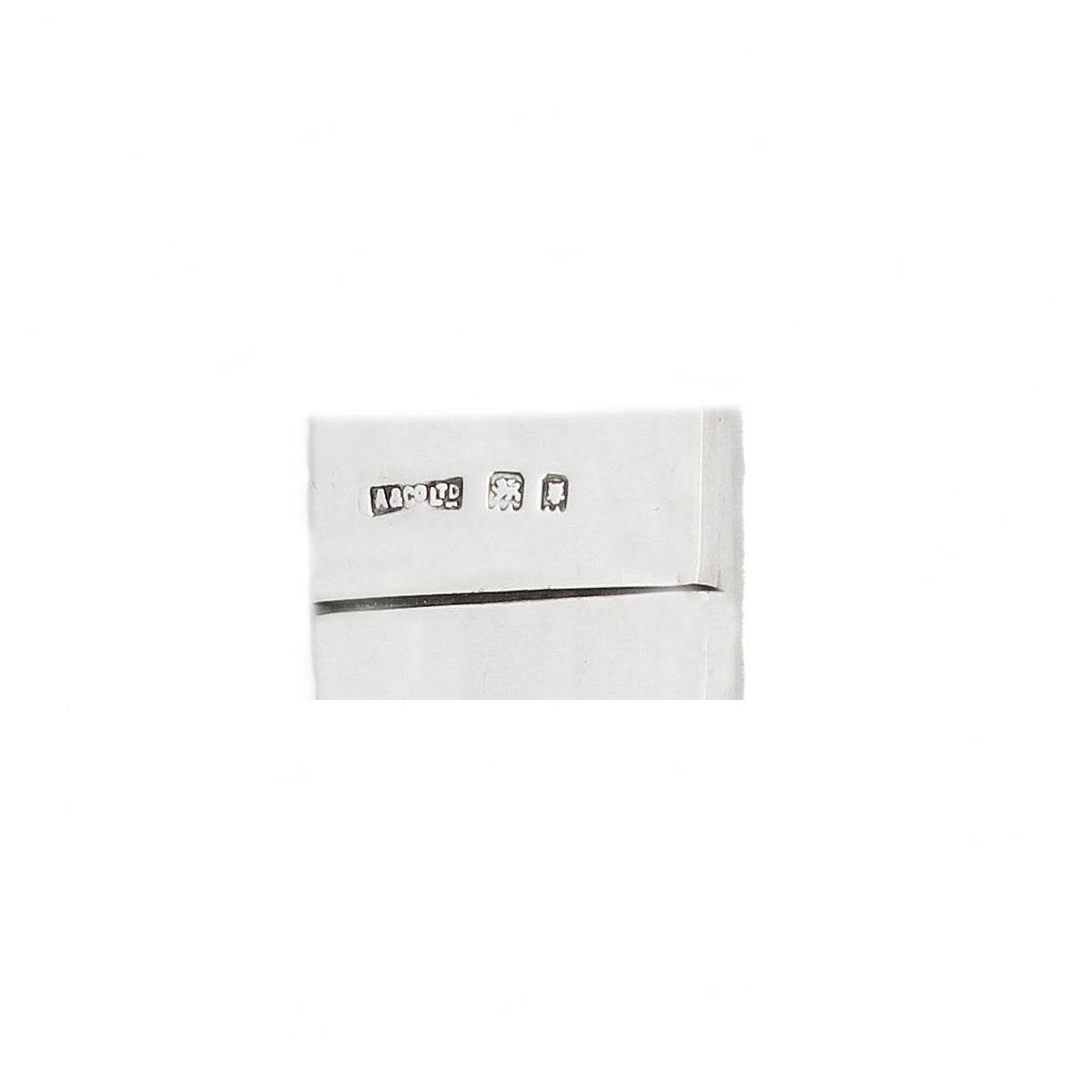 White rectangular device with logos on a white background