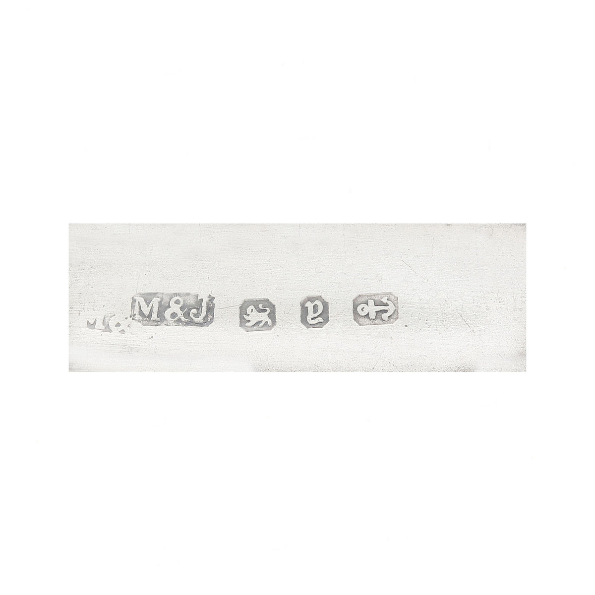 silver hallmark engraving from brooch