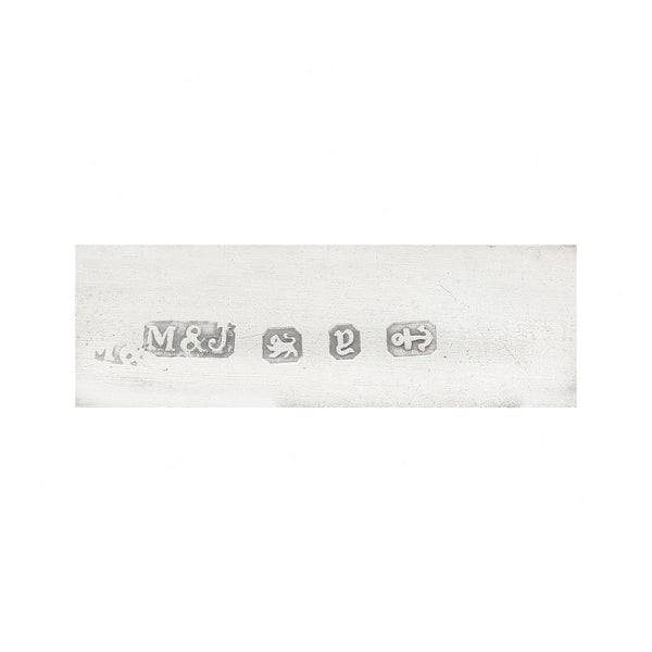 silver hallmark engraving from brooch