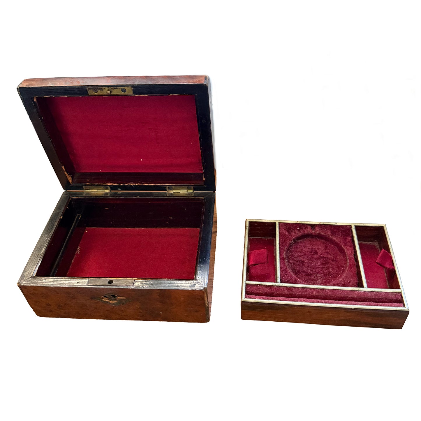 Antique Victorian Pocket Watch Valet & Dressing Box