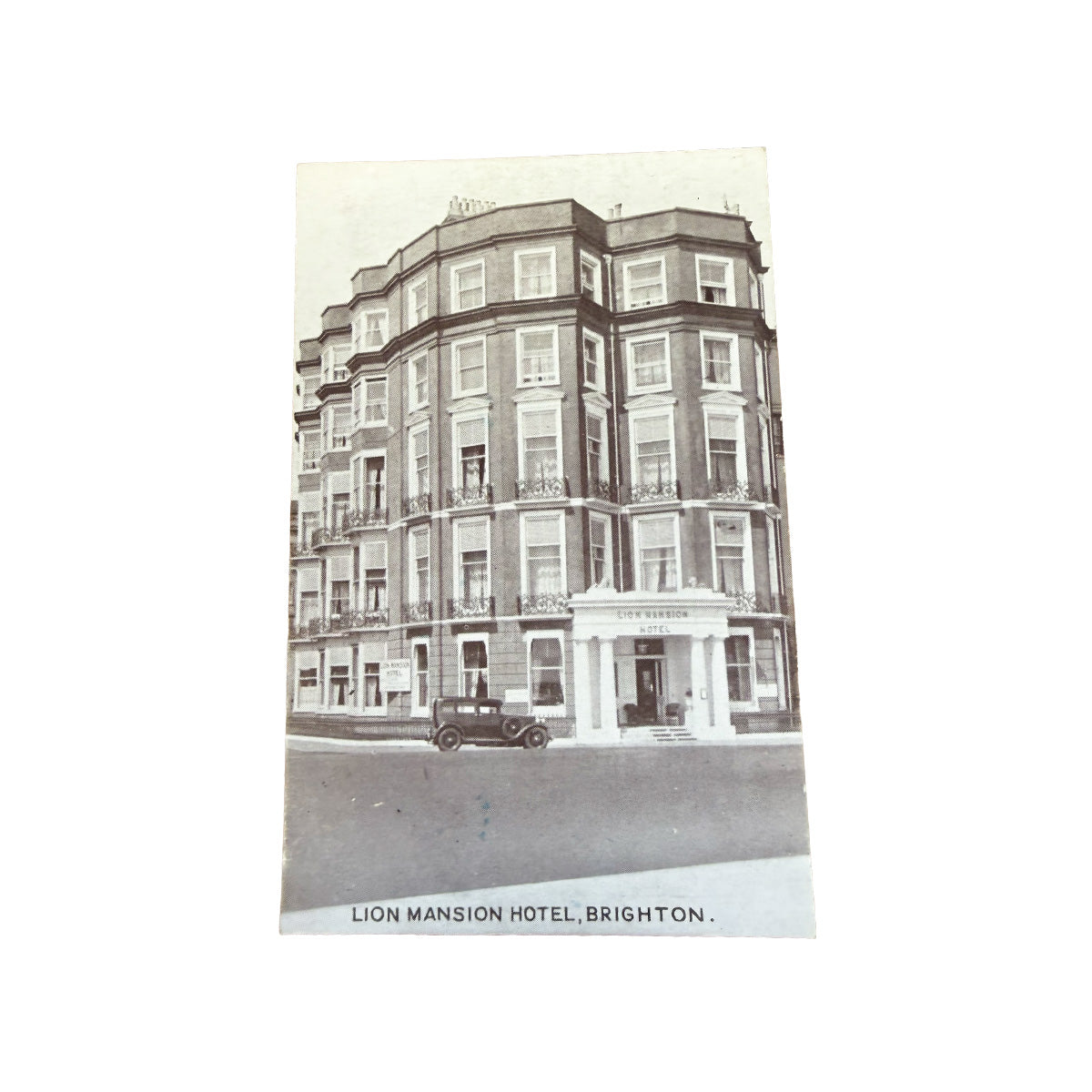 Vintage 1930s Postcard of Lion Mansion Hotel in Brighton Sussex