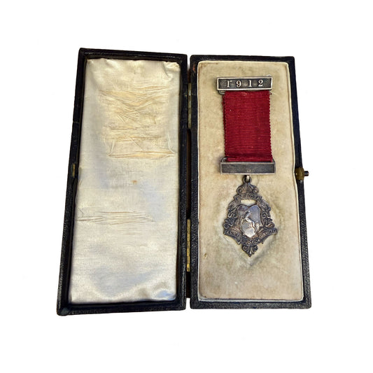 Antique Silver Kent Education Committee Medal Dated 1912