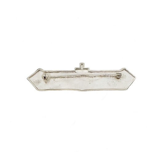 Vintage Art Deco Style Geometric Enamel Bar Brooch