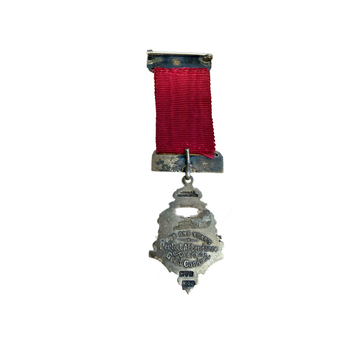 Antique Silver Kent Education Committee Medal Dated 1912