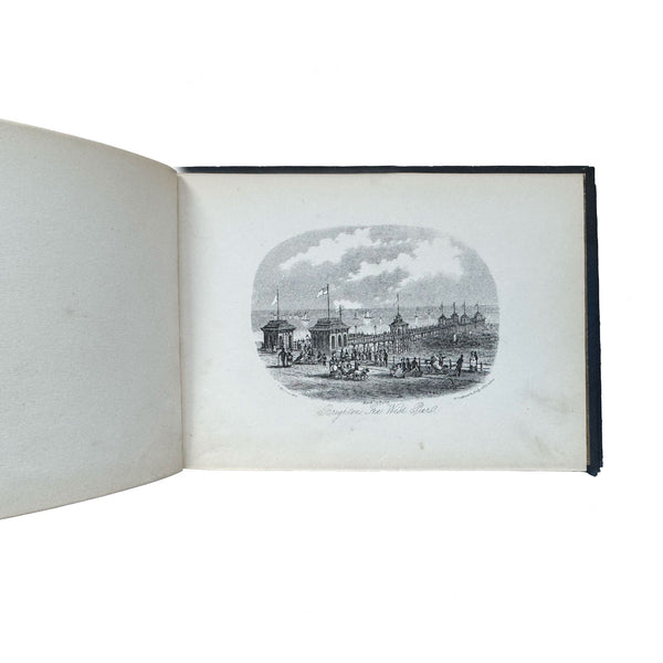 Brighton west pier antique plate in book