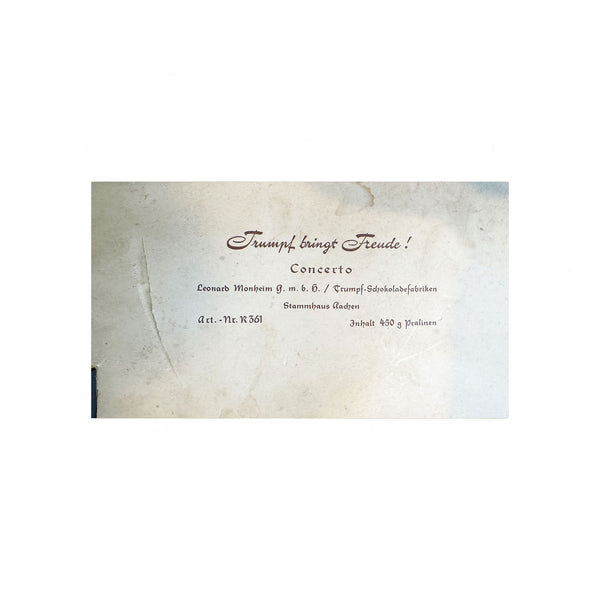Vintage-style business card with text on a textured background