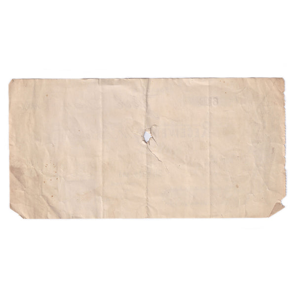 A rare original old used cheque dated 1896 for eight pounds 16 shillings and 5 pence with a hole in the middle